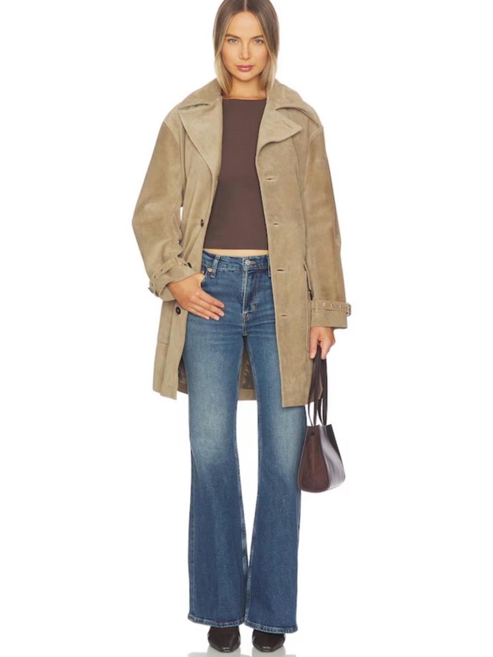 RE/DONE The Strutter Wide Leg & Flare Jean Sonoma Indigo 28